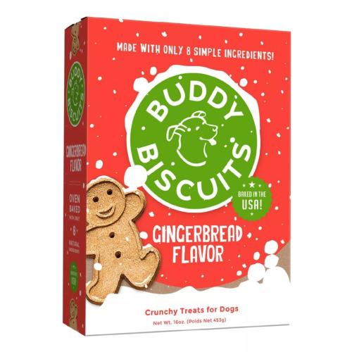 Buddy Biscuit Dog Gingerbread Biscuits 16oz