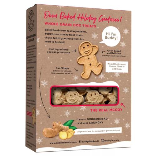 Buddy Biscuit Dog Gingerbread Biscuits 16oz
