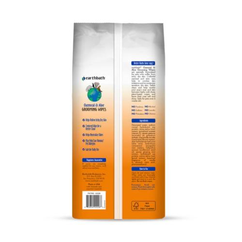 Earthbath Grooming Wipes Oatmeal & Aloe
