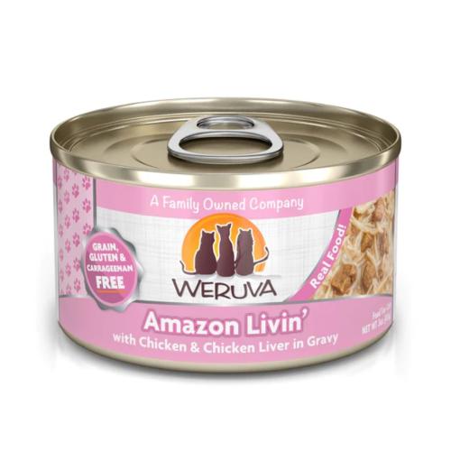 Weruva Classic Amazon Livin' 3oz - Chicken & Chicken Liver in Gravy