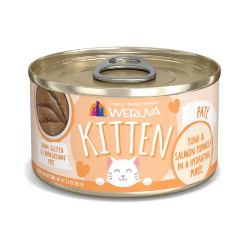 Weruva Kitten Pate Tuna & Salmon in Hydrating Puree 3oz