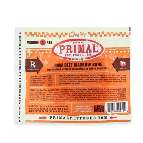 Primal Raw Beef Bones - Assorted Sizes