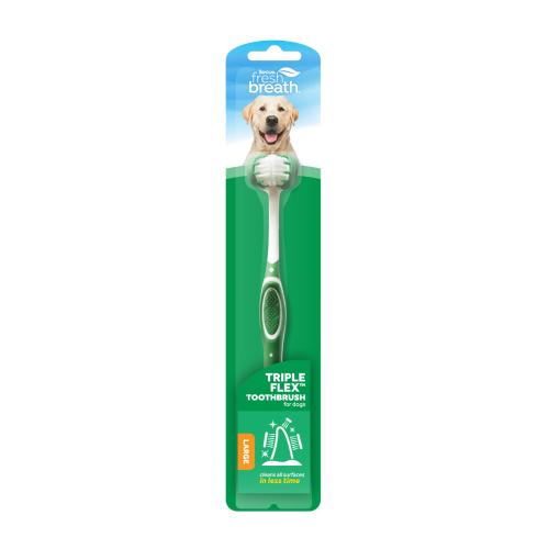 Tropiclean Tripleflex Toothbrush for Dogs - Assorted Sizes