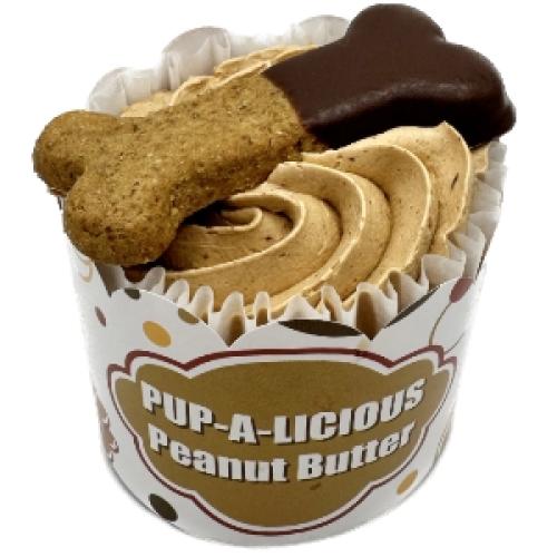 Preppy Puppy Cupcake Peanut Butter