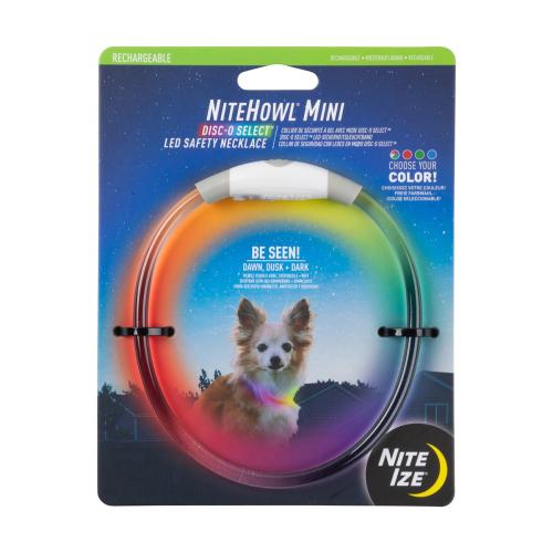 NiteIze NiteHowl Rechargable Mini LED Safety Necklace Disc-O