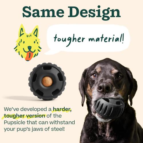 Woof Pupsicle - Black for Super Chewers!