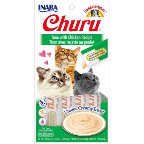 Inaba Churu Tuna Chicken 4pack 2oz