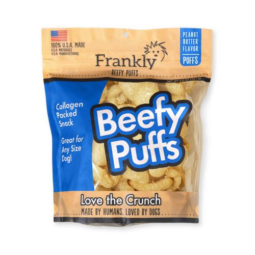 Frankly Beefy Puffs Peanut Butter 5oz