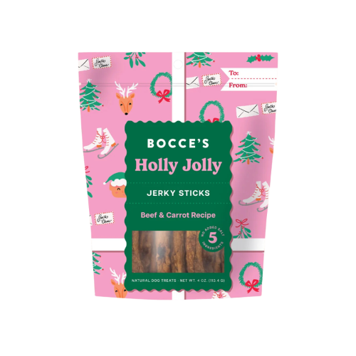 Bocce's Bakery Holly Jolly Jerky Sticks 4oz