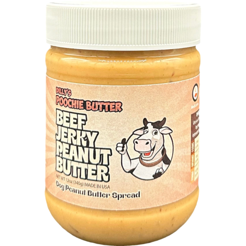 Poochie Butter Beef Jerky Peanut Butter 12oz