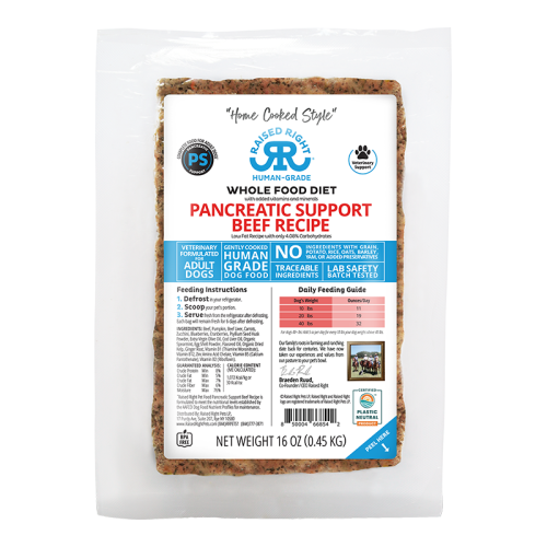 Raised Right Pancreatic Support Beef 16oz
