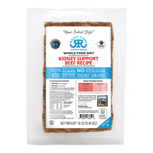 Raised Right Kidney Support Beef 16oz
