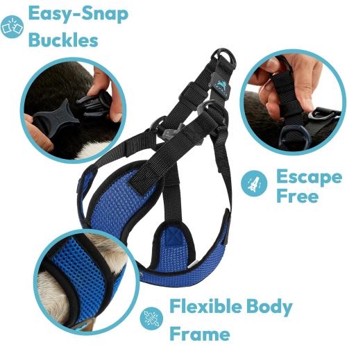 Gooby Comfort X Step-In Lite Harness Black