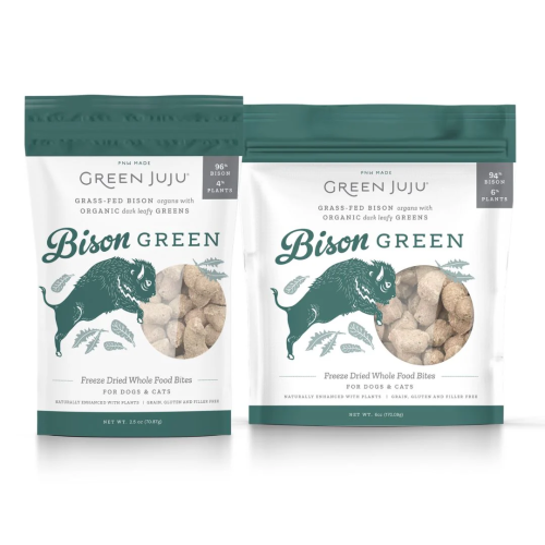 Green Juju FD Bites Bison Green 2.5oz