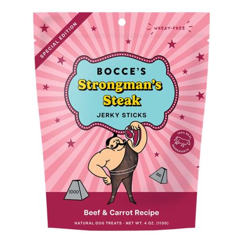 Bocce's Bakery Strongman's Steak Jerky Sticks 4oz