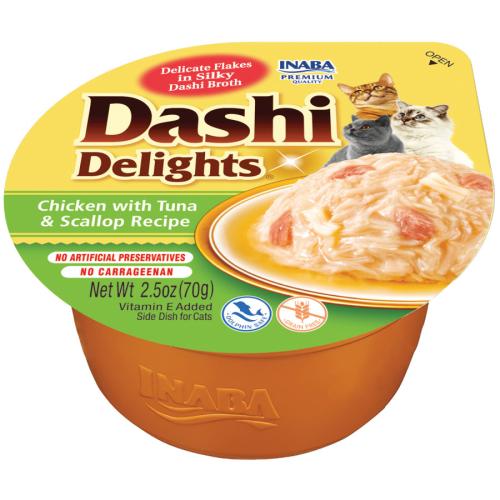 Inaba Dashi Delights Chicken, Tuna, & Scallop Recipe 2.5oz