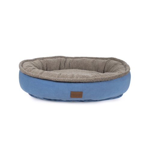 Carolina Pet Microfiber & Berber Comfy Cup Blue