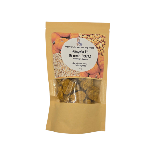 Peppo's PB Granola Hearts - Pumpkin Cinnamon Recipe 4oz