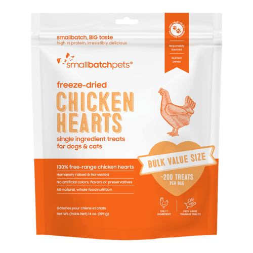 Smallbatch Freeze-Dried Heart - Chicken 14oz Bulk Bag