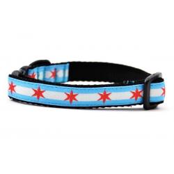 Six Point Pet Chicago Flag Cat Breakaway Collar