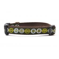 Six Point Pet Sprockets Collar Dark Green Small 10-16