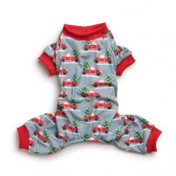 FabDog Pajamas Christmas Truck Size 8