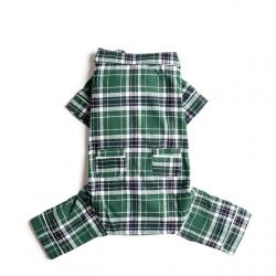 FabDog Flannel PJs Green Size 12