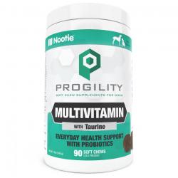 Nootie Progility Multivitamin with Taurine Soft Chews 90ct - For All Size Dogs
