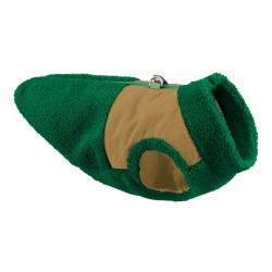 Gooby Zip Up Sherpa Vest Green