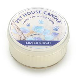 Pet House Mini Candle Silver Birch