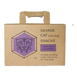 Savage Cat Raw Hare Head & Walkers