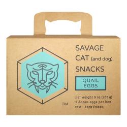 Savage Cat Raw Quail Eggs 24ct