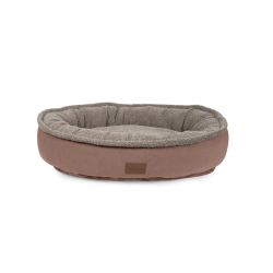 Carolina Pet Microfiber & Berber Comfy Cup Brown