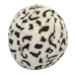 Fluff & Tuff Squeakerless Snow Leopard Ball