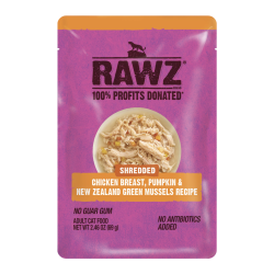 Rawz Shredded Chicken Breast, Pumpkin, & Mussels 2.46oz