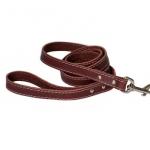 EuroDog Traditional Leash Chocolate Brown 6' Long 5/8