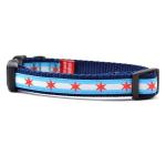 Six Point Pet Chicago Flag Collar XXS 7-11