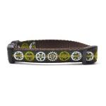 Six Point Pet Sprockets Dog Collar Dark Green