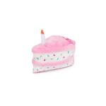 ZippyPaws Birthday Cake Slice Pink