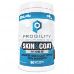 Nootie Progility Skin & Coat Soft Chews 90ct - For All Size Dogs