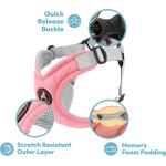 Gooby Memory Foam Step-In Harness Purple