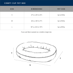 Carolina Pet Microfiber & Berber Comfy Cup Blue