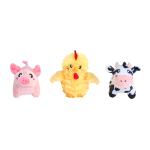 ZippyPaws Miniz Barnyard Friends 3-Pack