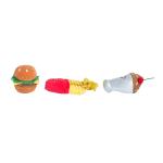 ZippyPaws Miniz Fast Food 3-Pack