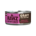 Rawz Minced Salmon, Beef, & Coconut Oil 3oz in Bone Broth Gravy