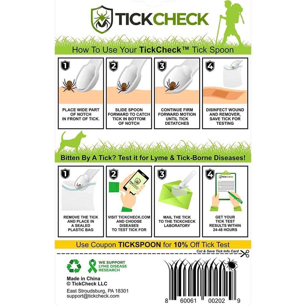 TickCheck Tick Remover Spoon 3pack