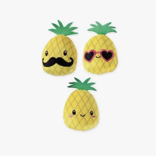 3 Piece Small Dog Toy Set - Pineapple