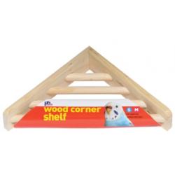 Corner Shelf Platform Wood Perch