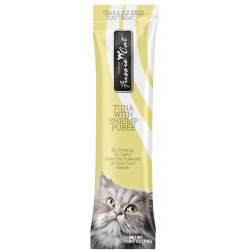 Fussie Cat Puree Lickable Cat Treat - Tuna with Shrimp