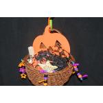 Halloween Pumpkin Basket Bird Toy
